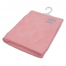 ABP14-BP: Baby Pink Chain Knit Wrap